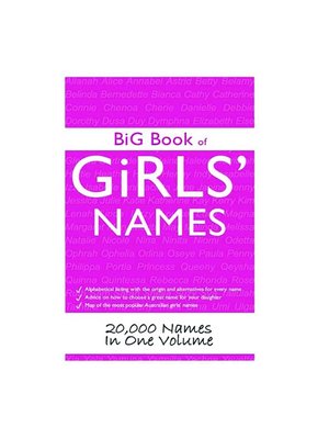 cover image of Big Book of Girls' Names